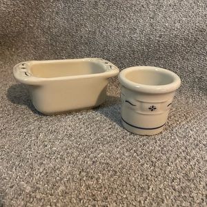 Longaberger Sweetener and Toothpick Holder